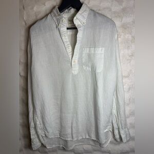 Abercrombie & Fitch 100% Linen Button Down Shirt